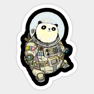 Panda Sticker - Pandanaut by jesse.lonergan